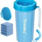 Tinioey Dog Paw Washer Large Handle Efficient Cleaning Gray-0