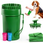 Kabetig Dog Paw Cleaner Gentle Silicone Bristles Towels-0