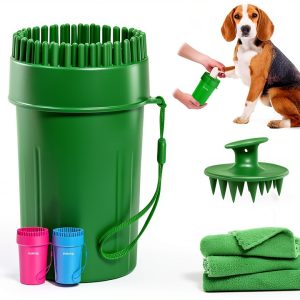 Kabetig Dog Paw Cleaner Gentle Silicone Bristles Towels-0