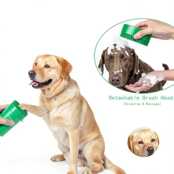Kabetig Dog Paw Cleaner Gentle Silicone Bristles Towels-5