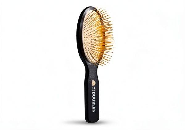 We Love Doodles Dog Deshedding Brush Gold Plated Pins-1