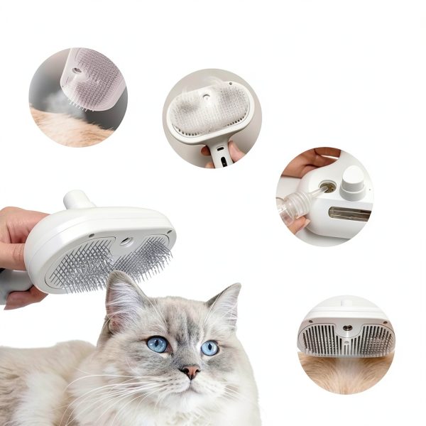 ReNu Dog Brush 3 in 1 Steamy Shower Grooming Tool-3
