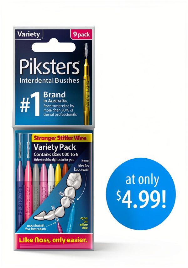 Piksters Interdental Brushes 40 Count Blue Size 5-3