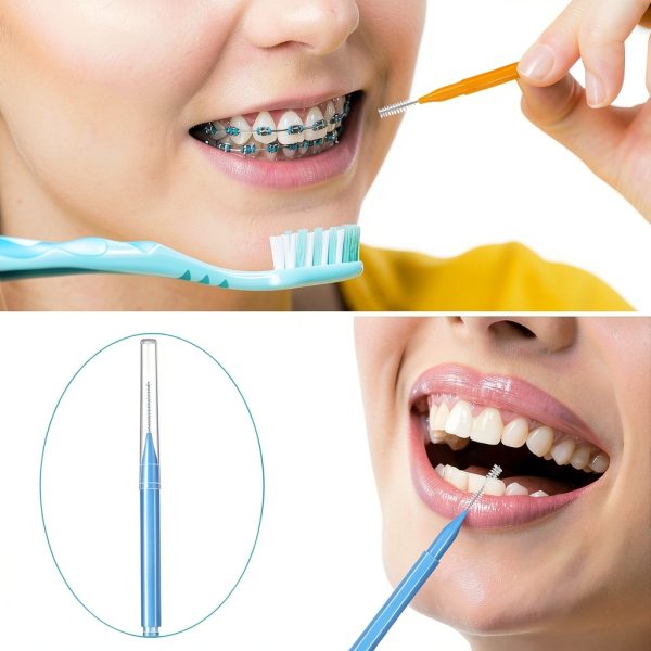 Patelai Interdental Brush Toothpick for Braces Multi‑Color Pack of 100-4