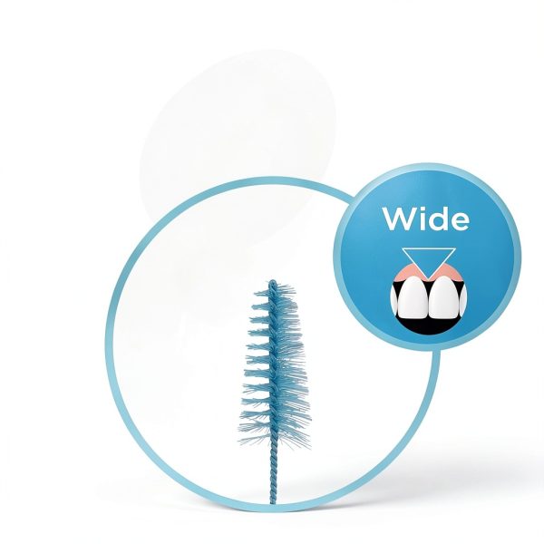 GUM Proxabrush Interdental Brush Refills Wide 8‑Count Pack of 6-3