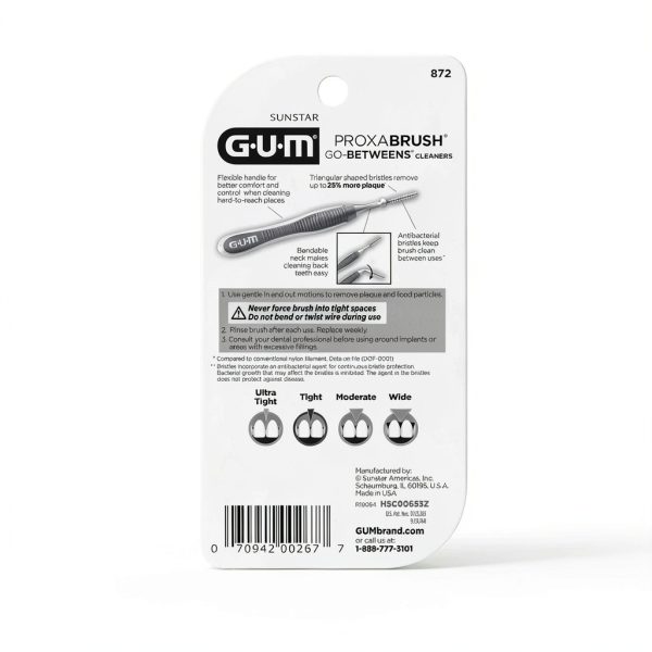 GUM Proxabrush Tight Interdental Brush 872RQ15 for Braces-8