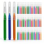Patelai Interdental Brush Toothpick for Braces Multi‑Color Pack of 100-0