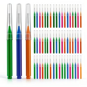 Patelai Interdental Brush Toothpick for Braces Multi‑Color Pack of 100-0