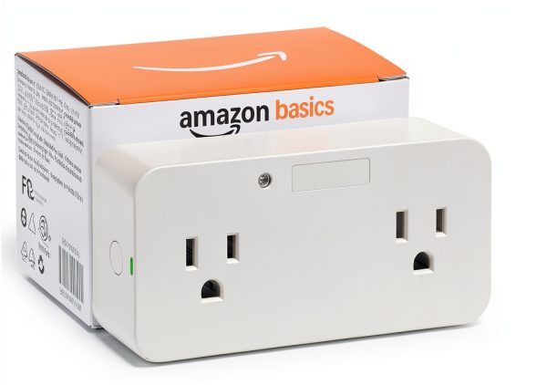 Amazon Basics Dual Smart Plug with Motion Sensor and Night Light White-0