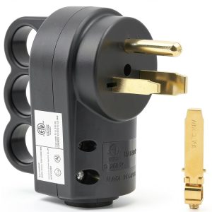 Nema 6-50P/6-30P Welder Plug by DEALTUS ETL Listed 30A/50A 250V Black-0