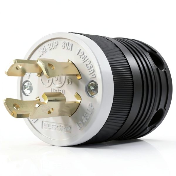 ELEGRP NEMA L14-30P Locking Plug 30A 125/250V Heavy Duty-0