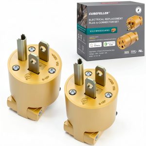 Electrical Replacement Plug CUBEFELLER NEMA5-15P 15A 125V UL Listed-0